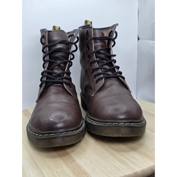 Dr. Doc Martens 1460 Pascal Mens Size 10 Leather Combat Boots \Brown - Picture 2 of 8